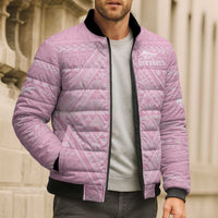 Custom New Zealand Basketball Indigenous Bomber Puffer Jacket - Polynesian Pride