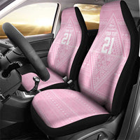 Custom New Zealand Basketball Indigenous Car Seat Cover - Polynesian Pride