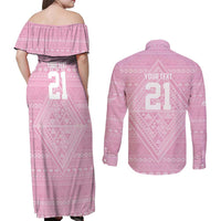 Custom New Zealand Basketball Indigenous Couples Matching Off Shoulder Maxi Dress and Long Sleeve Button Shirt LT9 - Polynesian Pride