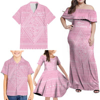 Custom New Zealand Basketball Indigenous Family Matching Off Shoulder Maxi Dress and Hawaiian Shirt LT9 - Polynesian Pride
