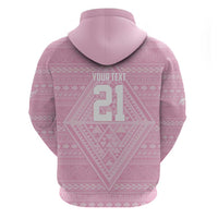 Custom New Zealand Basketball Indigenous Zip Hoodie - Polynesian Pride