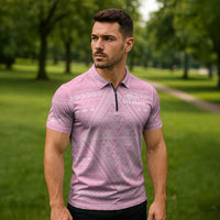 Custom New Zealand Basketball Indigenous Zipper Polo Shirt - Polynesian Pride