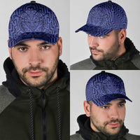 Basketball New Zealand Classic Cap Blue Maori Ta Moko Indigenous - Polynesian Pride