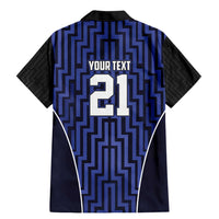 Custom Basketball New Zealand Family Matching Mermaid Dress and Hawaiian Shirt Blue Maori Ta Moko Indigenous LT9 - Polynesian Pride