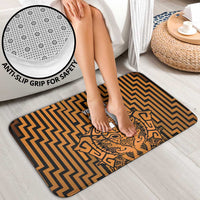 Custom Basketball New Zealand Bathroom Set Gold Maori Ta Moko Indigenous - Polynesian Pride