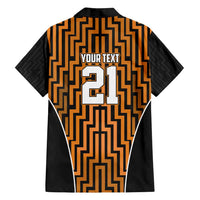Custom Basketball New Zealand Family Matching Tank Maxi Dress and Hawaiian Shirt Gold Maori Ta Moko Indigenous LT9 - Polynesian Pride