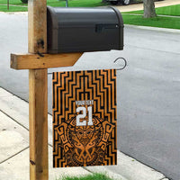 Custom Basketball New Zealand Garden Flag Gold Maori Ta Moko Indigenous LT9 - Polynesian Pride