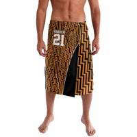 Custom Basketball New Zealand Lavalava Gold Maori Ta Moko Indigenous - Polynesian Pride