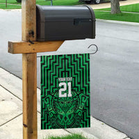 Custom Basketball New Zealand Garden Flag Green Maori Ta Moko Indigenous LT9 - Polynesian Pride