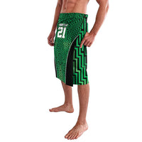 Custom Basketball New Zealand Lavalava Green Maori Ta Moko Indigenous - Polynesian Pride