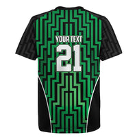 Custom Basketball New Zealand Rugby Jersey Green Maori Ta Moko Indigenous LT9 - Polynesian Pride