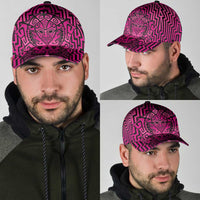 Basketball New Zealand Classic Cap Pink Maori Ta Moko Indigenous - Polynesian Pride