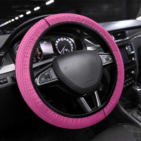 New Zealand Steering Wheel Cover Fire Basketball Maori Tribal Pink LT9 Universal Fit Pink - Polynesian Pride