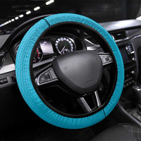 New Zealand Steering Wheel Cover Fire Basketball Maori Tribal Sky Blue LT9 Universal Fit Blue - Polynesian Pride