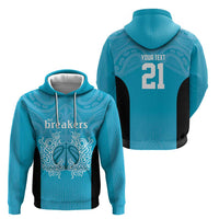 New Zealand Custom Zip Hoodie Fire Basketball Maori Tribal Sky Blue LT9 - Polynesian Pride
