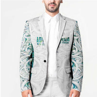 Custom New Zealand Aotearoa Blazer Green Maori Paua Shell Indigenous - Polynesian Pride