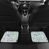 Custom New Zealand Aotearoa Car Mats Green Maori Paua Shell Indigenous - Polynesian Pride