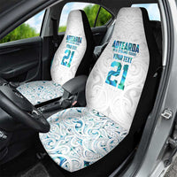 Custom New Zealand Aotearoa Car Seat Cover Maori Paua Shell Indigenous - Polynesian Pride