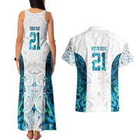 Custom New Zealand Aotearoa Couples Matching Tank Maxi Dress and Hawaiian Shirt Maori Paua Shell Indigenous LT9 - Polynesian Pride
