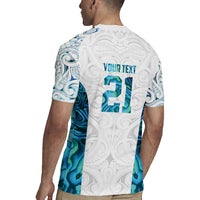 Custom New Zealand Aotearoa Rugby Jersey Maori Paua Shell Indigenous - Polynesian Pride