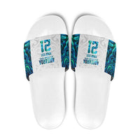Custom New Zealand Aotearoa Slide Sandals Maori Paua Shell Indigenous - Polynesian Pride