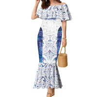 Custom New Zealand Aotearoa Family Matching Mermaid Dress and Hawaiian Shirt Purple Maori Paua Shell Indigenous LT9 Mom's Dress Purple - Polynesian Pride