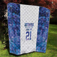 Custom New Zealand Aotearoa Quilt Purple Maori Paua Shell Indigenous - Polynesian Pride