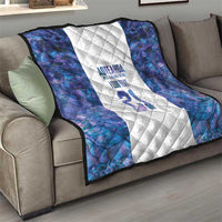 Custom New Zealand Aotearoa Quilt Purple Maori Paua Shell Indigenous - Polynesian Pride