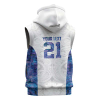 Custom New Zealand Aotearoa Sleeveless Zip Hoodie Purple Maori Paua Shell Indigenous LT9 - Polynesian Pride
