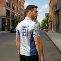 Custom New Zealand Aotearoa Zipper Polo Shirt Purple Maori Paua Shell Indigenous LT9 - Polynesian Pride