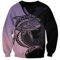 personalised-polynesia-fishing-sweatshirt-with-maori-hei-matau-fish-hook-pastel-art