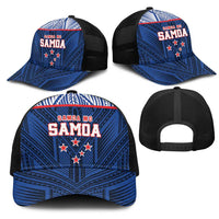 Toa Samoa Rugby Mesh Trucker Cap Samoa mo Samoa Island Warrior Pride - Polynesian Pride