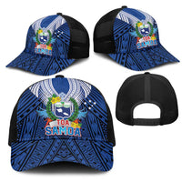 Toa Samoa Rugby Mesh Trucker Cap Samoa mo Samoa Strength in Tatau - Polynesian Pride