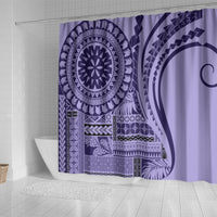Samoa Siapo Arty Shower Curtain Purple Style LT9 - Polynesian Pride