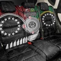 Aotearoa and Cook Islands Mo Te Tiriti Back Car Seat Cover New Zealand Honour The Treaty Ake!Ake!Ake! LT9 - Polynesian Pride