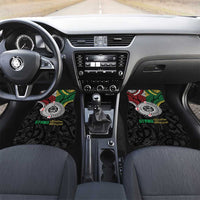 Aotearoa and Cook Islands Mo Te Tiriti Car Mats New Zealand Honour The Treaty Ake!Ake!Ake! LT9 Set 2pcs - Front Green - Polynesian Pride