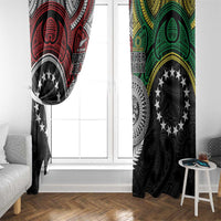 Aotearoa and Cook Islands Mo Te Tiriti Window Curtain New Zealand Honour The Treaty Ake!Ake!Ake! LT9 - Polynesian Pride