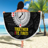 Aotearoa and Niue Mo Te Tiriti Beach Blanket New Zealand Honour The Treaty Ake!Ake!Ake! LT9 - Polynesian Pride