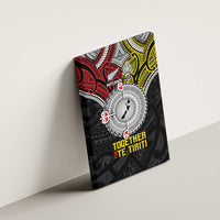 Aotearoa and Niue Mo Te Tiriti Canvas Wall Art New Zealand Honour The Treaty Ake!Ake!Ake! LT9 - Polynesian Pride