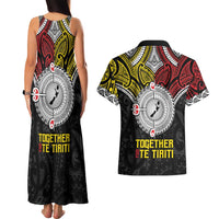 Aotearoa and Niue Mo Te Tiriti Couples Matching Tank Maxi Dress and Hawaiian Shirt New Zealand Honour The Treaty Ake!Ake!Ake! LT9 - Polynesian Pride