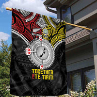 Aotearoa and Niue Mo Te Tiriti Garden Flag New Zealand Honour The Treaty Ake!Ake!Ake! LT9 - Polynesian Pride