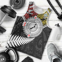 Aotearoa and Niue Mo Te Tiriti Men Tank Top New Zealand Honour The Treaty Ake!Ake!Ake! LT9 - Polynesian Pride