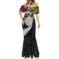 Aotearoa and Niue Mo Te Tiriti Mermaid Dress New Zealand Honour The Treaty Ake!Ake!Ake! LT9 - Polynesian Pride