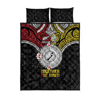 Aotearoa and Niue Mo Te Tiriti Quilt Bed Set New Zealand Honour The Treaty Ake!Ake!Ake! LT9 - Polynesian Pride
