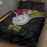 Aotearoa and Niue Mo Te Tiriti Quilt Bed Set New Zealand Honour The Treaty Ake!Ake!Ake! LT9 - Polynesian Pride