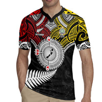 Aotearoa and Niue Mo Te Tiriti Rugby Jersey New Zealand Honour The Treaty Ake!Ake!Ake! LT9 - Polynesian Pride
