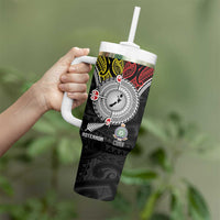 Aotearoa and Niue Mo Te Tiriti Tumbler With Handle New Zealand Honour The Treaty Ake!Ake!Ake! LT9 - Polynesian Pride