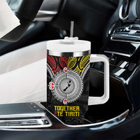 Aotearoa and Niue Mo Te Tiriti Tumbler With Handle New Zealand Honour The Treaty Ake!Ake!Ake! LT9 - Polynesian Pride