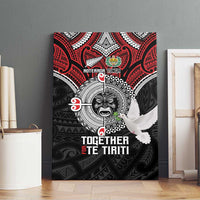 Aotearoa and Tonga Mo Te Tiriti Canvas Wall Art New Zealand Honour The Treaty Ake!Ake!Ake! LT9 - Polynesian Pride