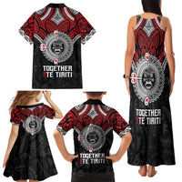 Aotearoa and Tonga Mo Te Tiriti Family Matching Tank Maxi Dress and Hawaiian Shirt New Zealand Honour The Treaty Ake!Ake!Ake! LT9 - Polynesian Pride